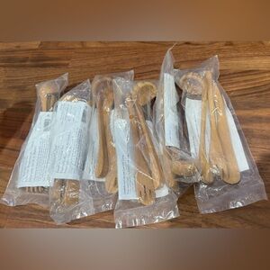 Pampered Chef Bamboo Serving Set.  6 packages in total.  New in package.